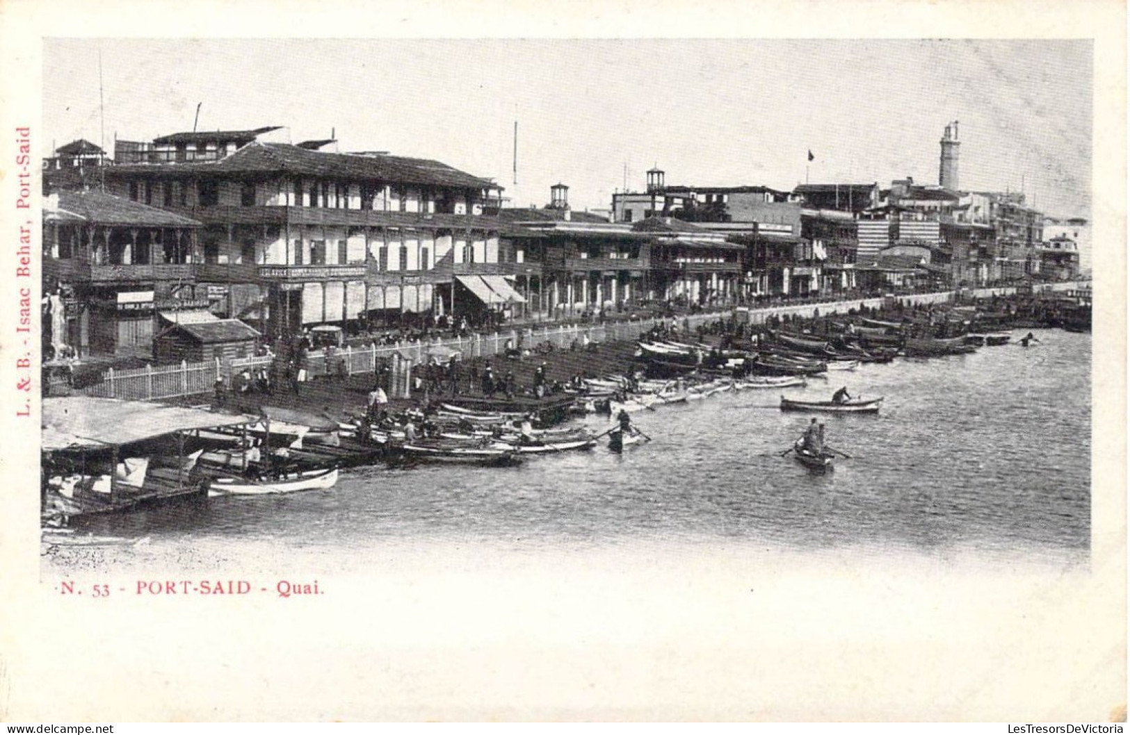 EGYPTE - Port-Said - Quai - Carte Postale Ancienne - Port Said