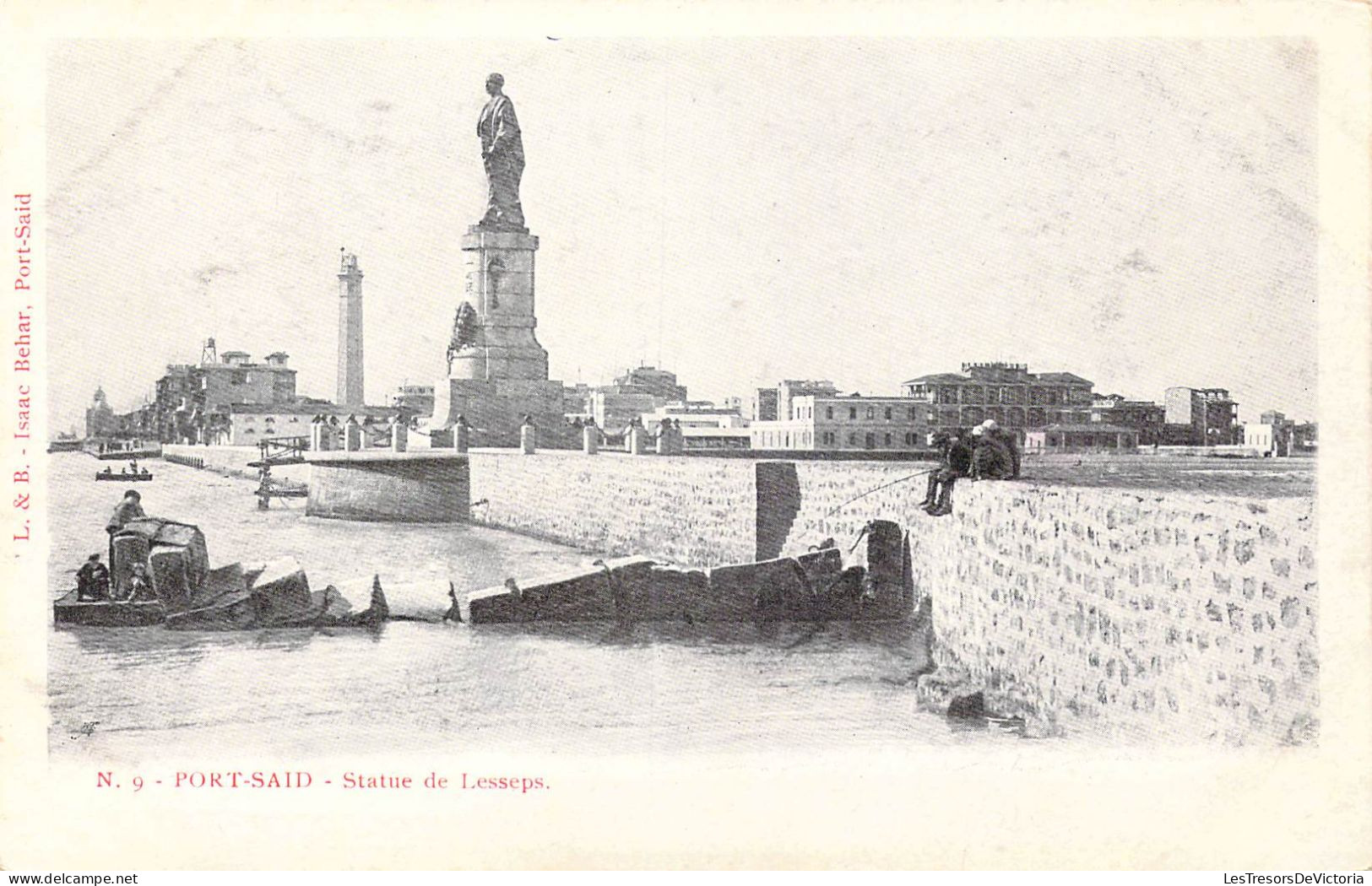 EGYPTE - Port-Said - Statue De Lesseps - Carte Postale Ancienne - Port Said