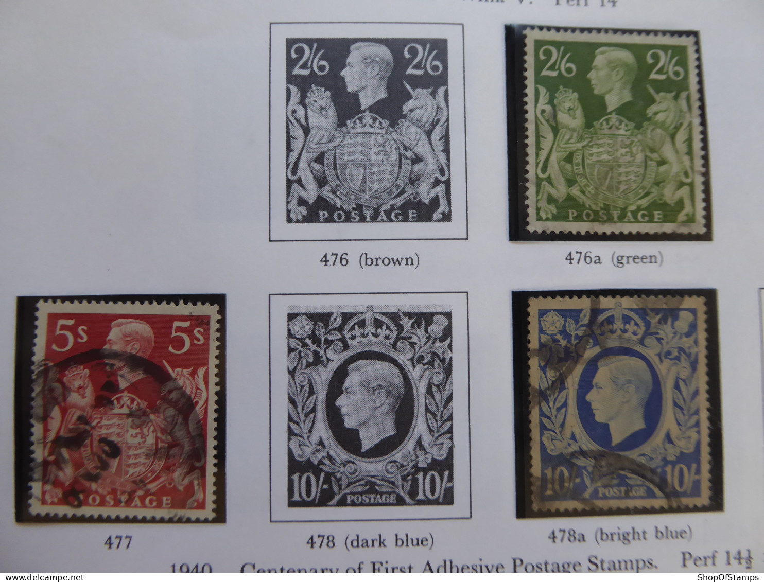 GREAT BRITAIN SG 476a/478a  Fine Used Stamps ONLY - Altri & Non Classificati