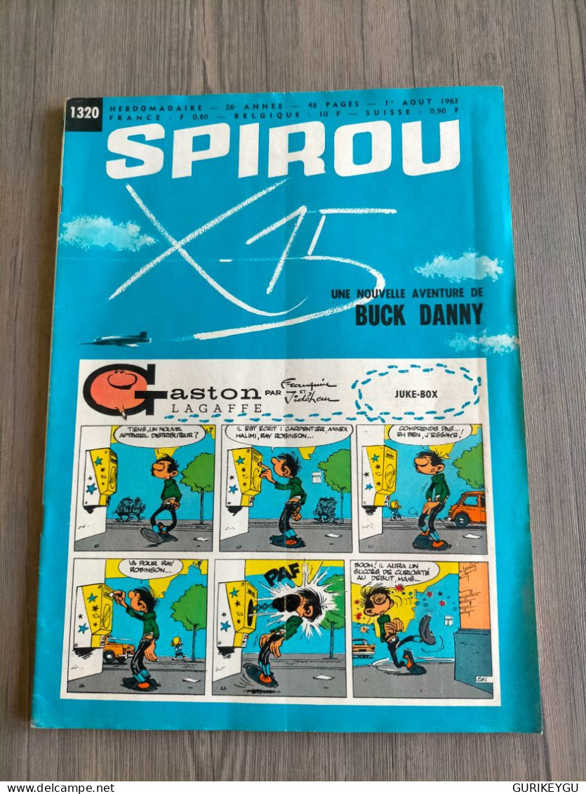 BD SPIROU N° 1320  Complet Avec Mini Récit  01/08/1963  TTBE - Spirou Et Fantasio