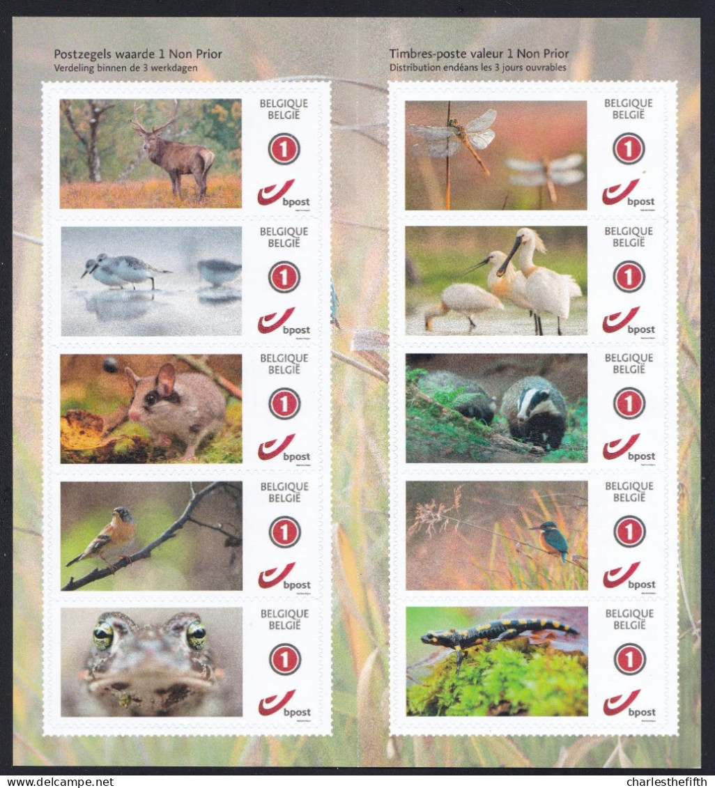 Belgium 2021 - FANTASTIC FAUNA  / Animals - ( DUOSTAMP ** MYSTAMP ** ) - Livret 10 TIMBRES ** Autocollants - Ungebraucht