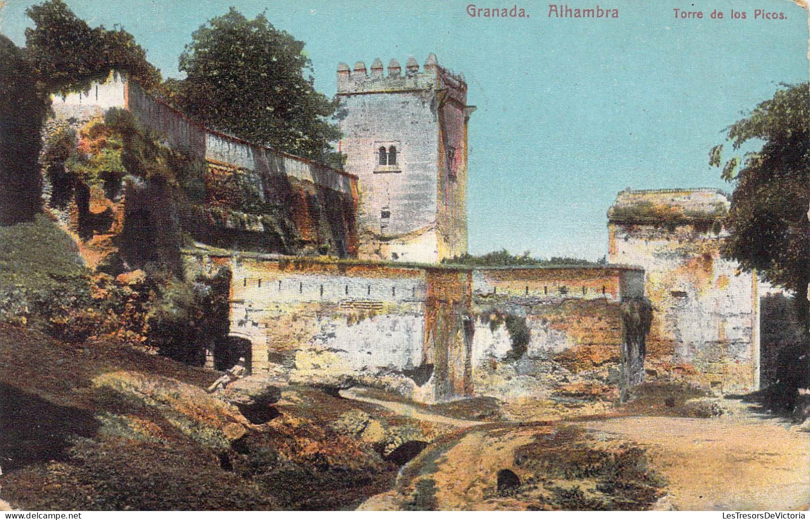 ESPAGNE - Granada - Alhambra - Torre De Los Picos - Carte Postale Ancienne - Granada