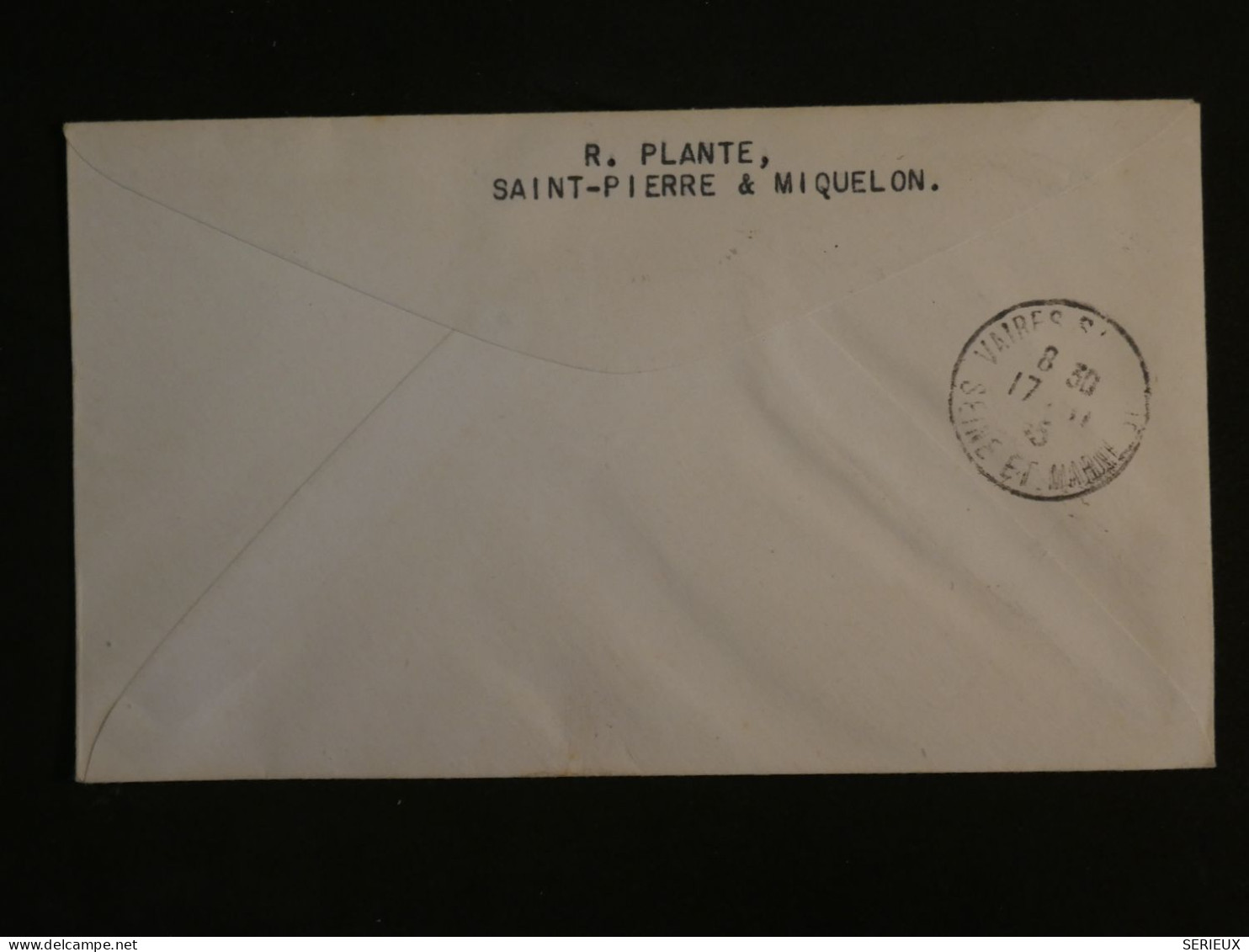 BU8 ST PIERRE MIQUELON BELLE LETTRE FRANCE LIBRE 1945  A  VAIRES  FRANCE  ++ AFF. PLAISANT++ - Lettres & Documents
