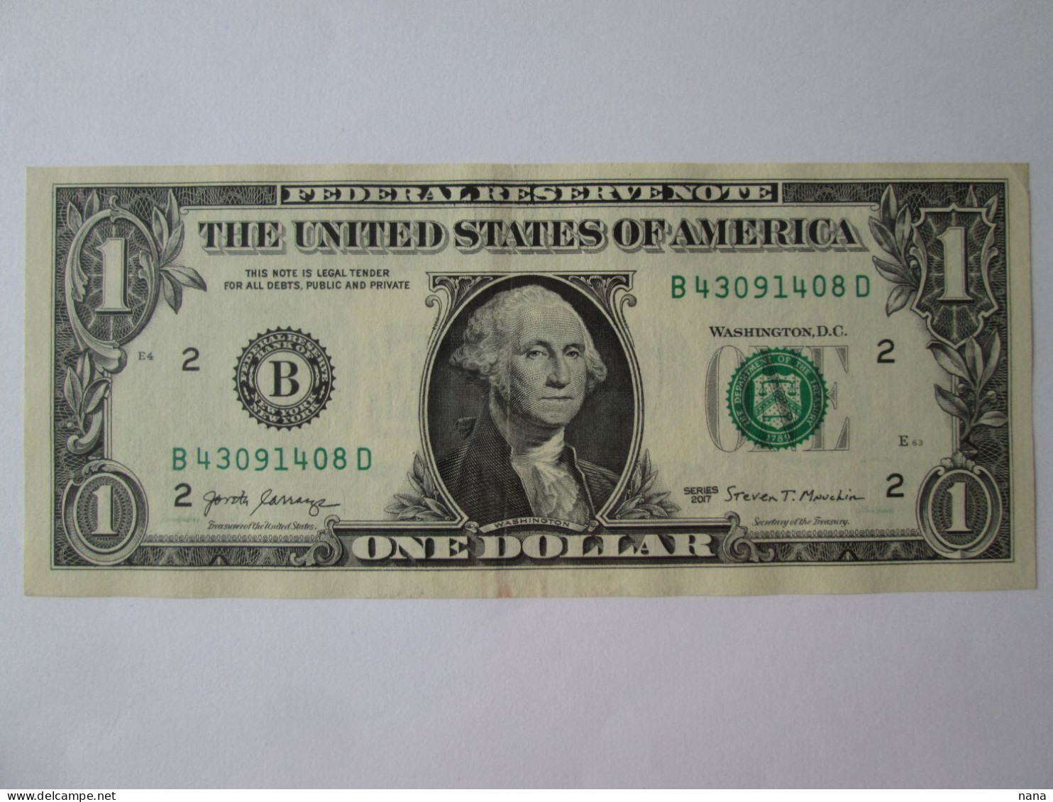 USA 1 Dollar 2017 Banknote See Pictures - Divisa Nacional