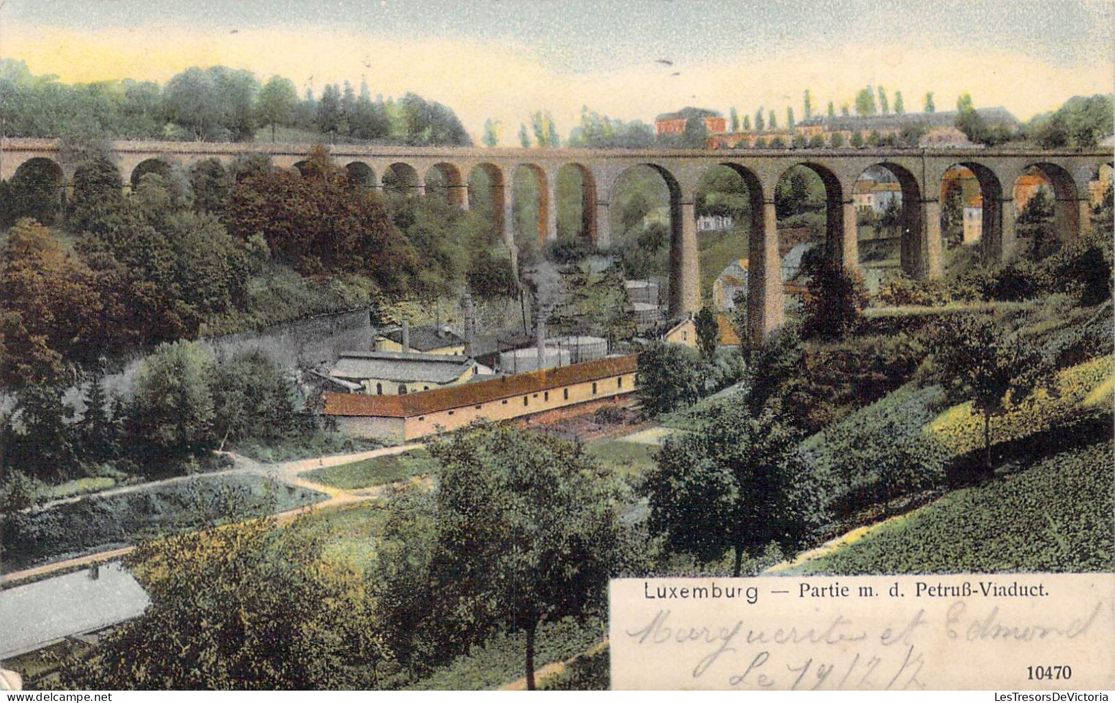 LUXEMBOURG - Luxemburg - Partie M.d. Petrub-Viaduct - Carte Postale Ancienne - Luxemburg - Stad