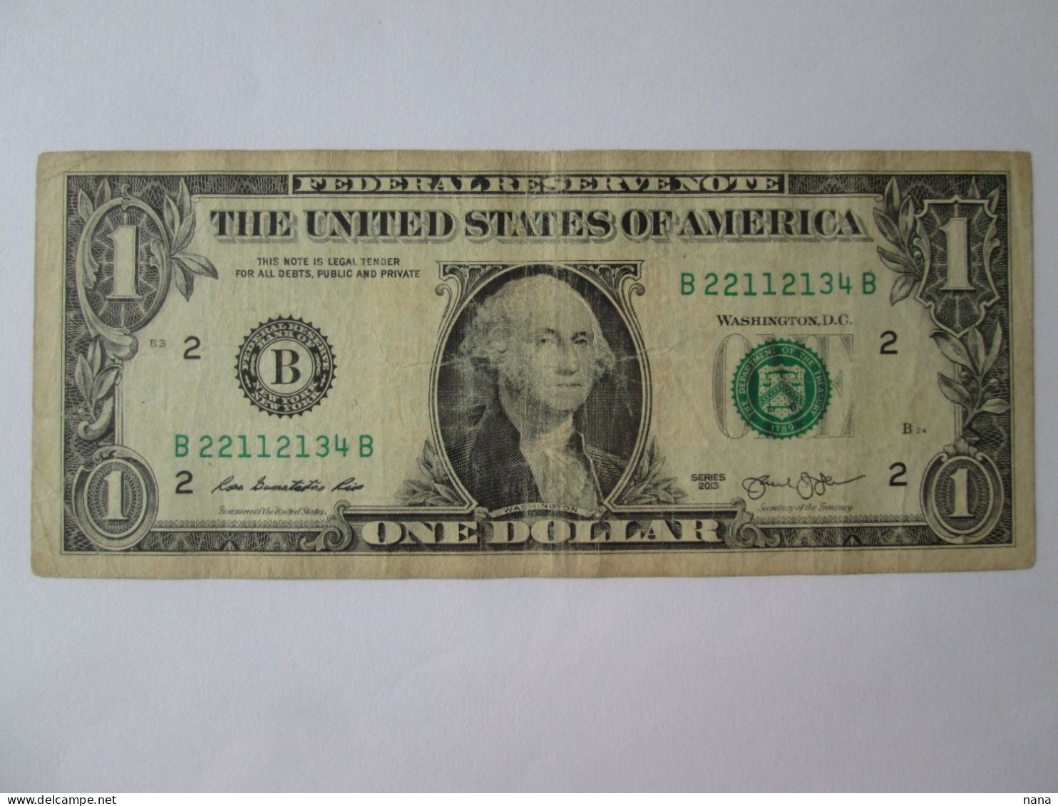 USA 1 Dollar 2013 Banknote See Pictures - National Currency