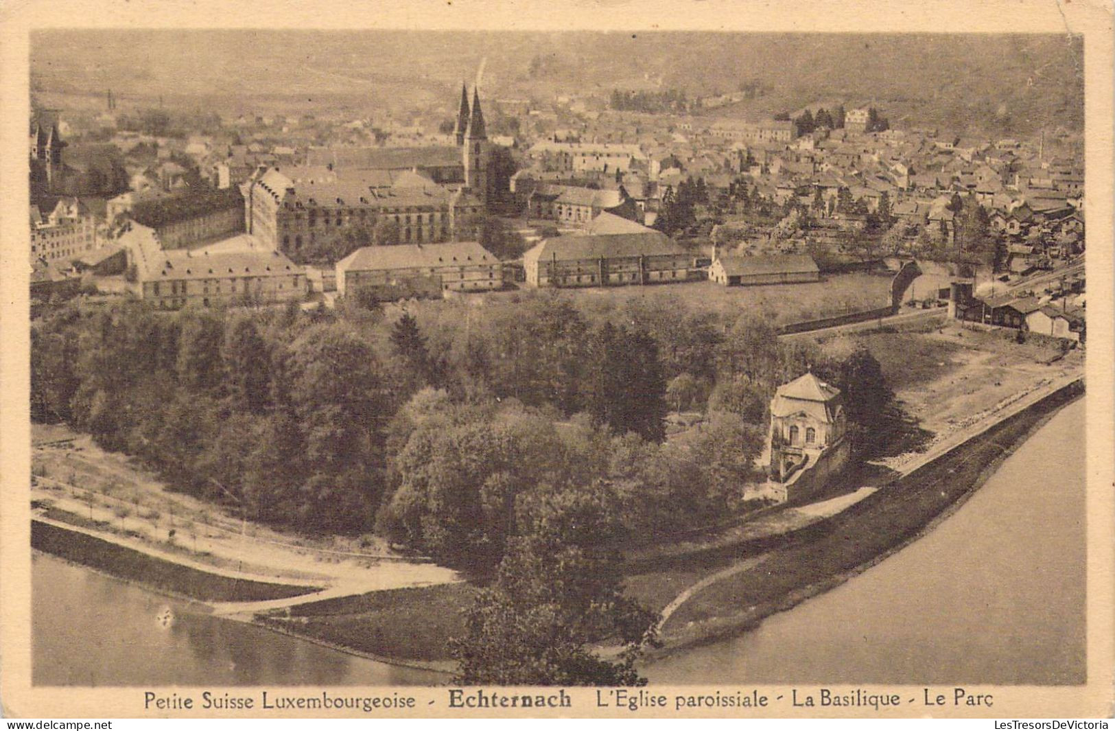 LUXEMBOURG - Petite Suisse Luxembourgeoise - Echternach - L'Eglise Paroissiale - La Basilique - Carte Postale Ancienne - Echternach