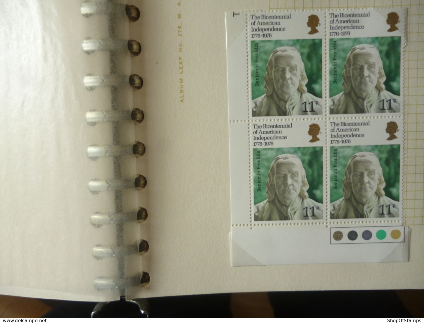 GREAT BRITAIN SG 1005 AMERICAN REVOLUTION BICENTANARY BL4 TRAFFIC LIGHT - Sheets, Plate Blocks & Multiples