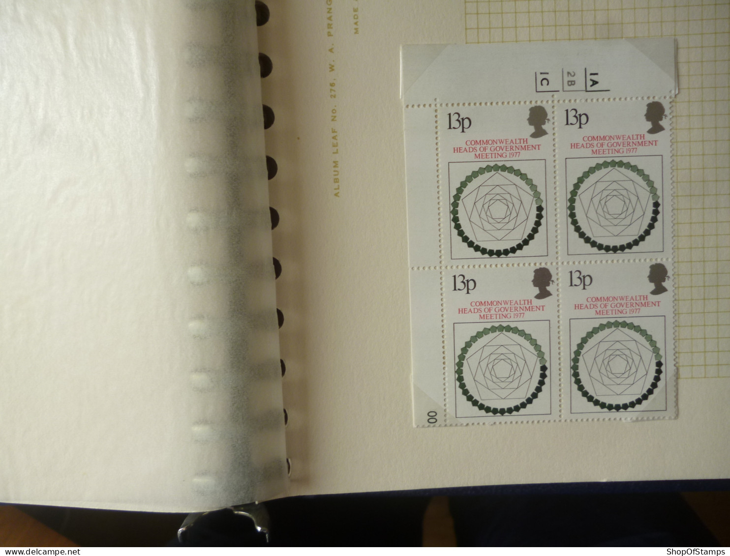 GREAT BRITAIN SG 1038 COMMONWEALTH HEADS MEETING, LONDON BL4 MARGIN - Sheets, Plate Blocks & Multiples