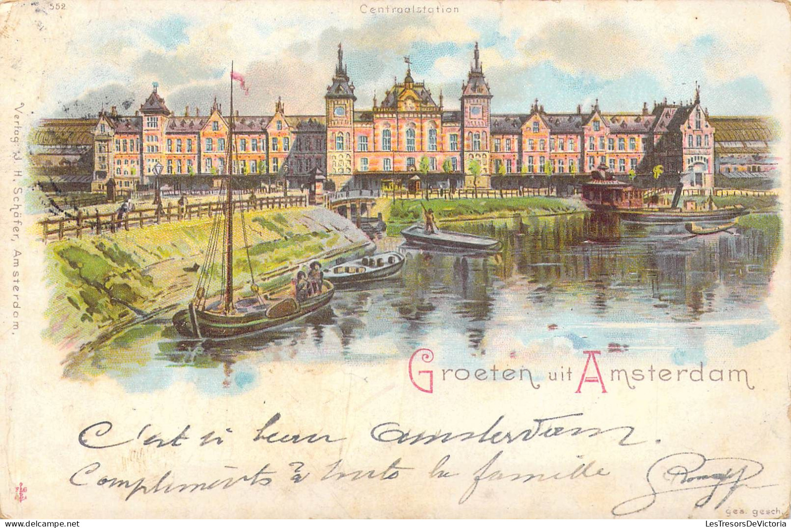 PAYS-BAS - Groeten Uit Amsterdam - Carte Postale Ancienne - Amsterdam
