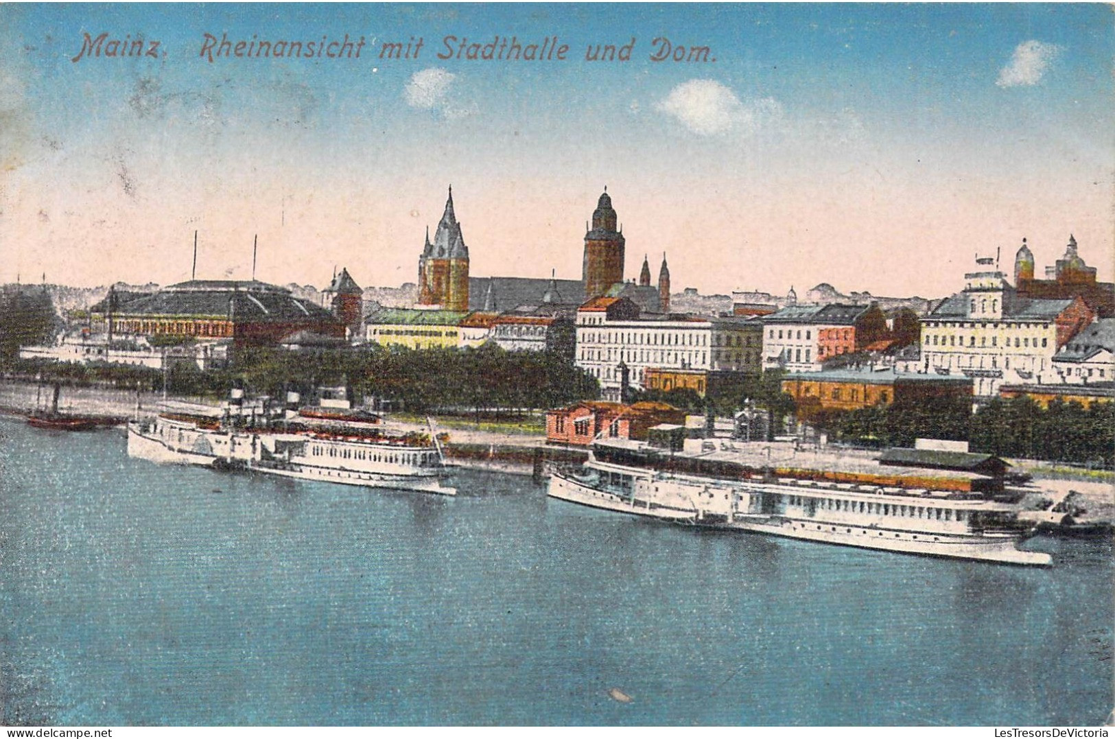 ALLEMAGNE - Mainz - Rheinansicht Mit Stadthalle Und Dom - Carte Postale Ancienne - Mainz