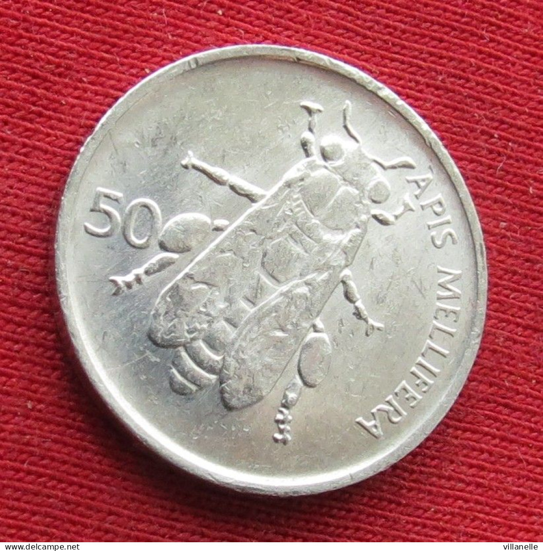 Slovenia 50 Stotinov 1993 KM# 3 Lt 42 *V1T Bee Eslovenia Slovenija Slovenie - Slovenia