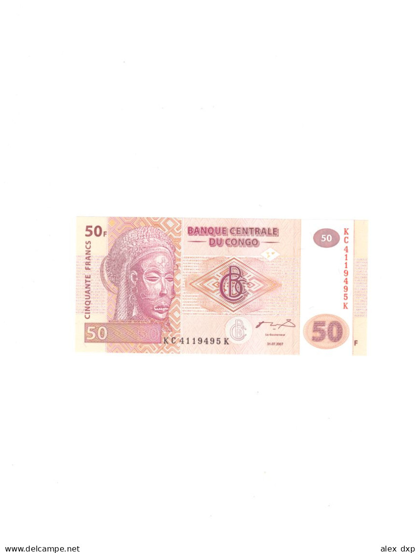 CONGO P-97a > 50 FRANCS 2007, UNC - Democratische Republiek Congo & Zaire