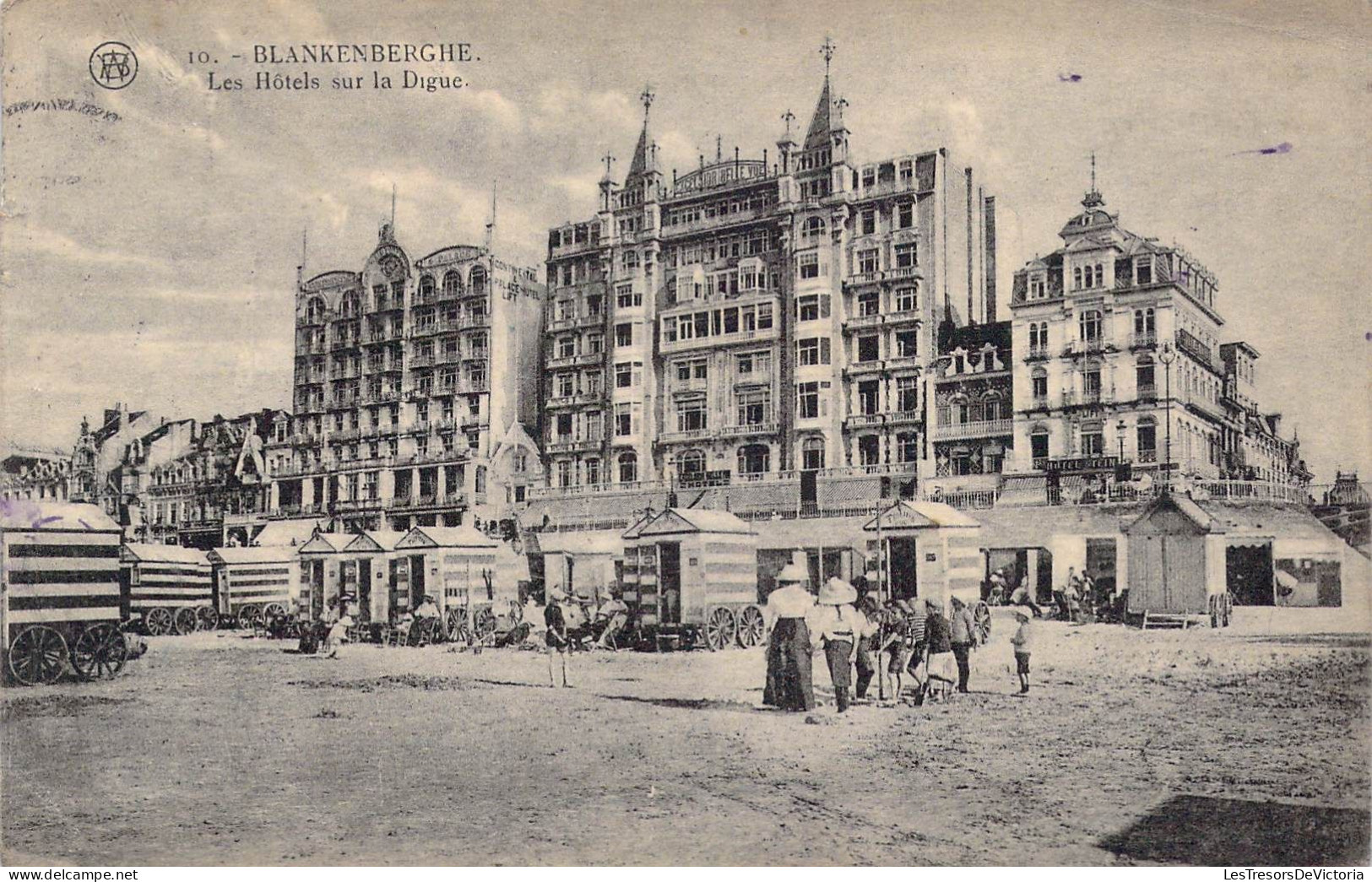 BELGIQUE - Blankenberghe - Les Hôtels Sur La Digue - Carte Postale Ancienne - Blankenberge