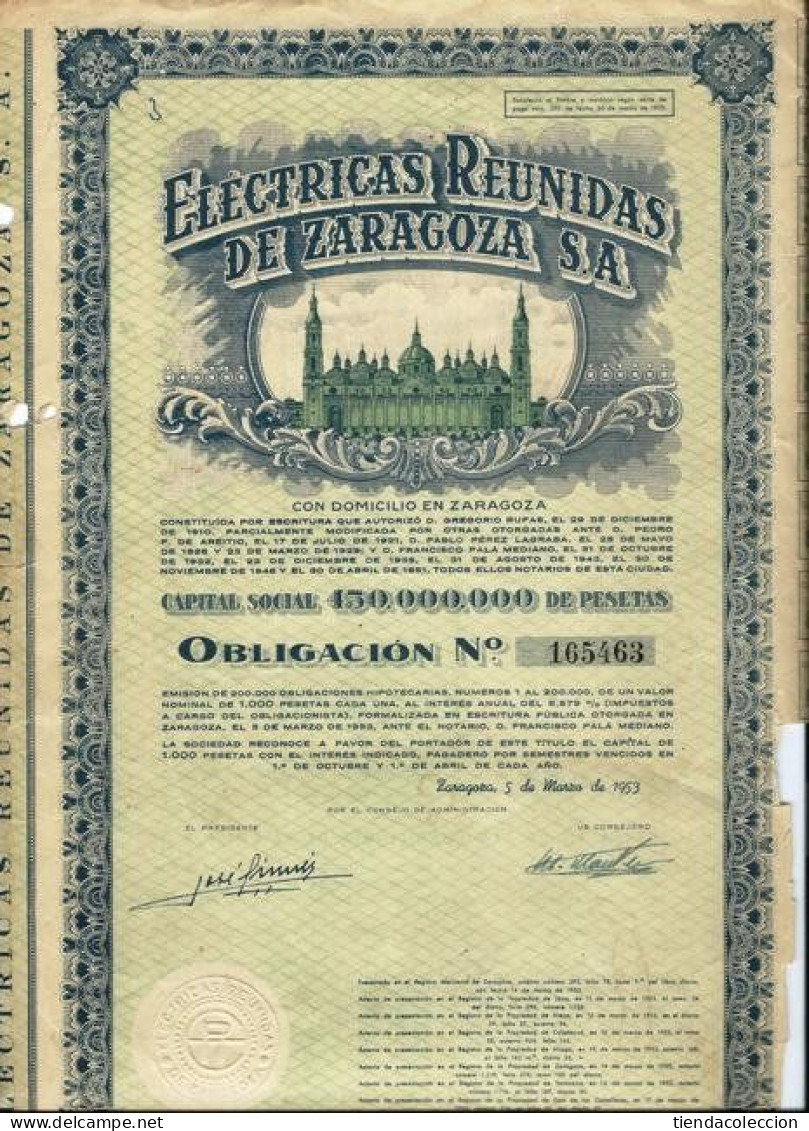 Eléctricas Reunidas De Zaragoza S. A. - Elettricità & Gas