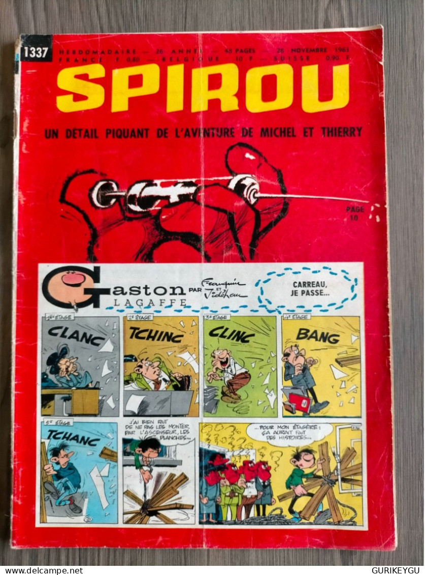 BD SPIROU N° 1337  Complet Avec Mini Récit  28/11/1963 - Spirou Et Fantasio