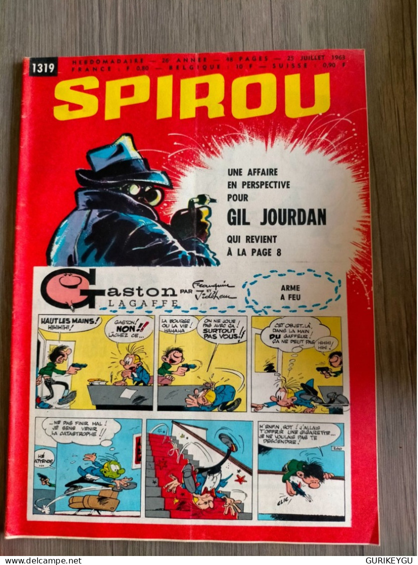 BD SPIROU N° 1319  Complet Avec Mini Récit  BIEN ++ 25/07/1963 - Spirou Et Fantasio