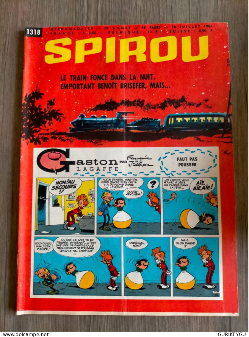 BD SPIROU N° 1318  Complet Avec Mini Récit  BIEN ++ 18/07/1963 - Spirou Et Fantasio