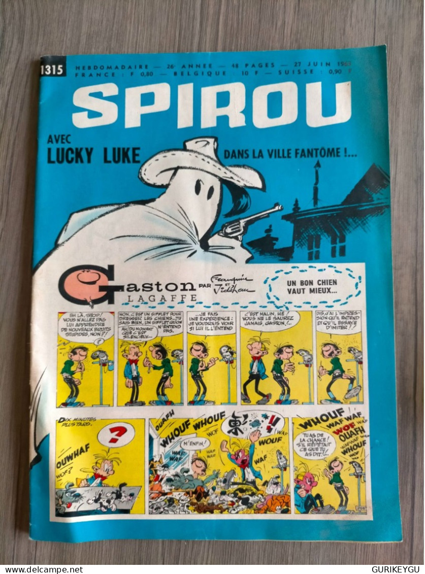 BD SPIROU N° 1315  Complet Avec Mini Récit  BIEN  25/06/1963 - Spirou Et Fantasio