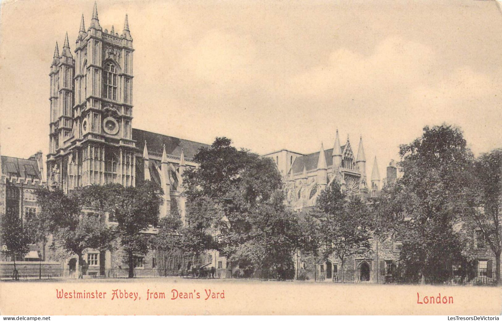 ANGLETERRE - London - Westminster Abbey, From Dean's Yard - Carte Postale Ancienne - Westminster Abbey