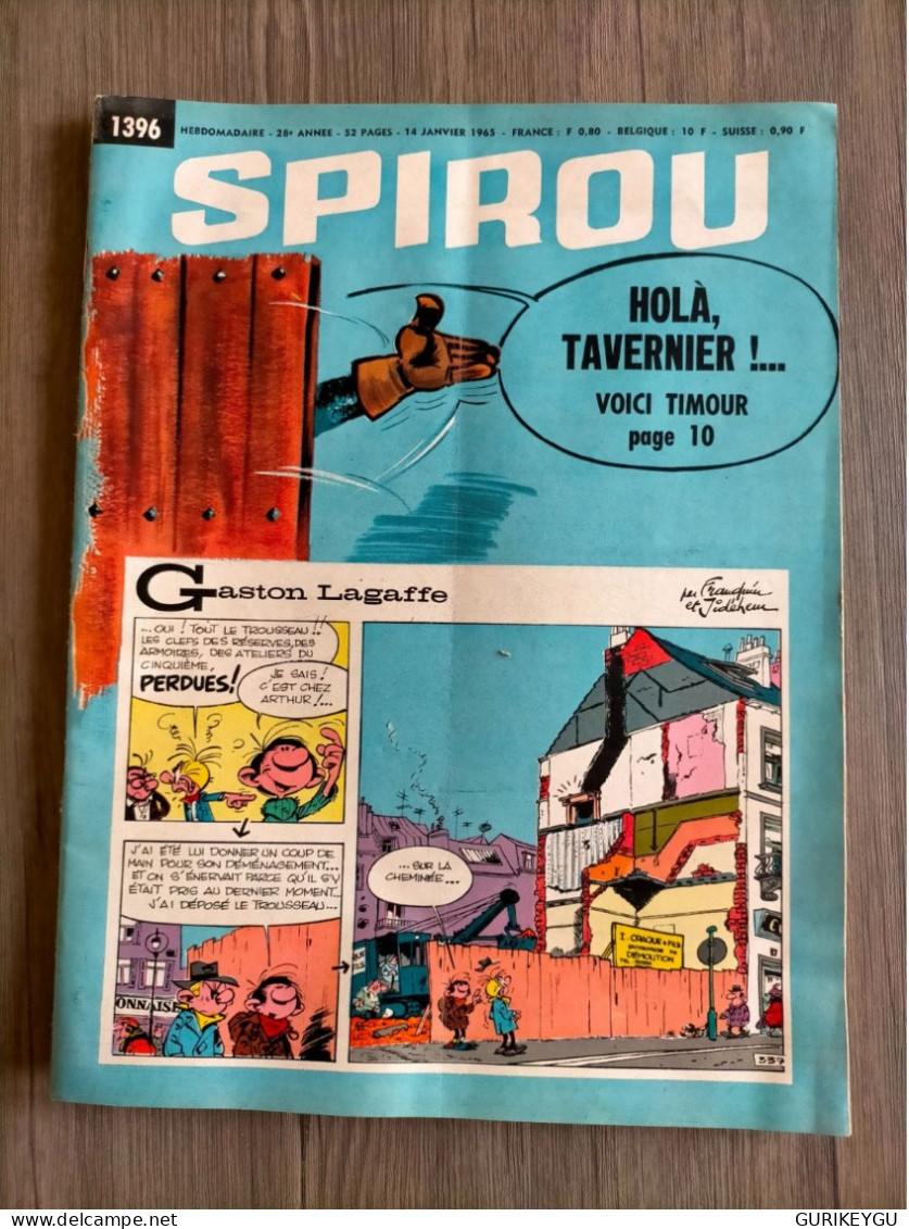 BD SPIROU N° 1396  Complet Avec Mini Récit  TTBE 14/01/1965 - Spirou Et Fantasio