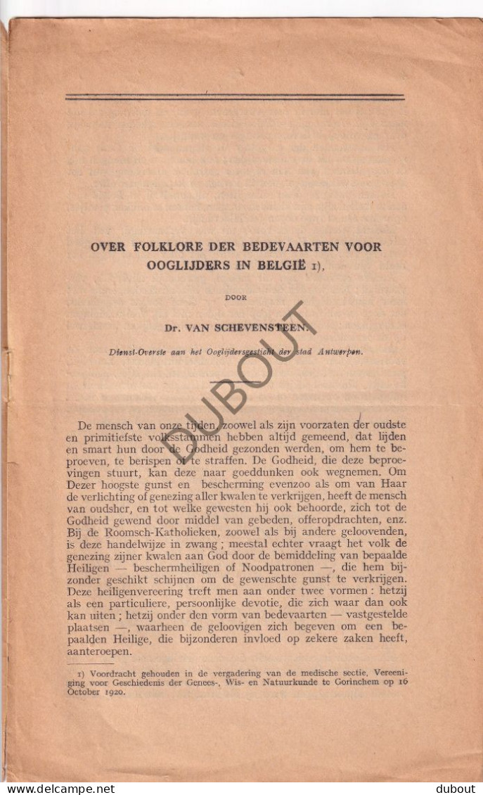 Bedevaart Ooglijders - 1921 - Folklore (V2492) - Vecchi