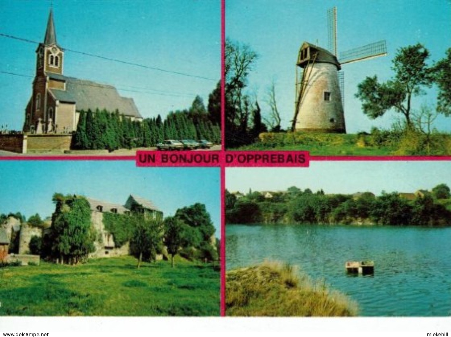 OPPREBAIS-MULTIVUES-EGLISE-MOULIN-CHATEAU-CENTRE DE PLONGEE - Incourt