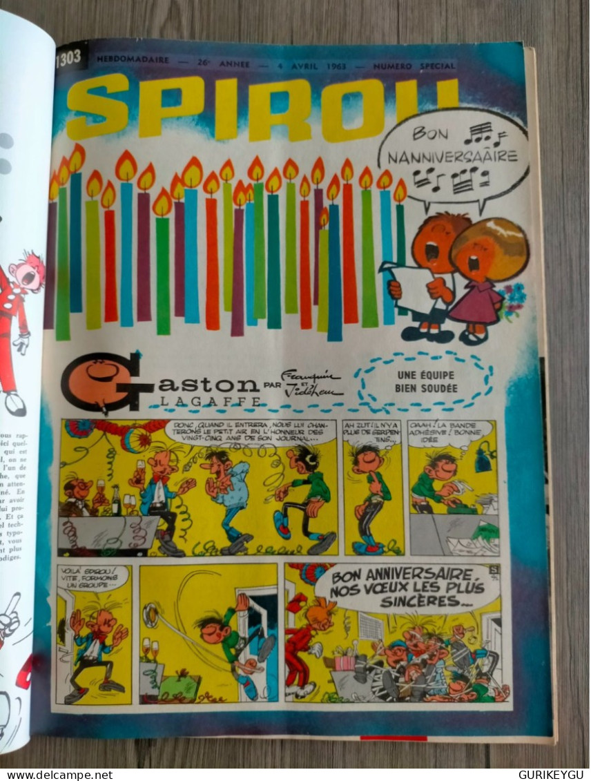 BD SPIROU N° 1303 Spécial 25 Ans + La Diligence De LUCKY LUKE 04/04/1963 Le Schtroumpf Volant - Spirou Et Fantasio