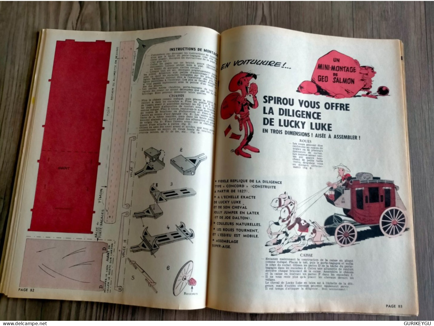 BD SPIROU N° 1303 Spécial 25 Ans + La Diligence De LUCKY LUKE 04/04/1963 Le Schtroumpf Volant - Spirou Et Fantasio