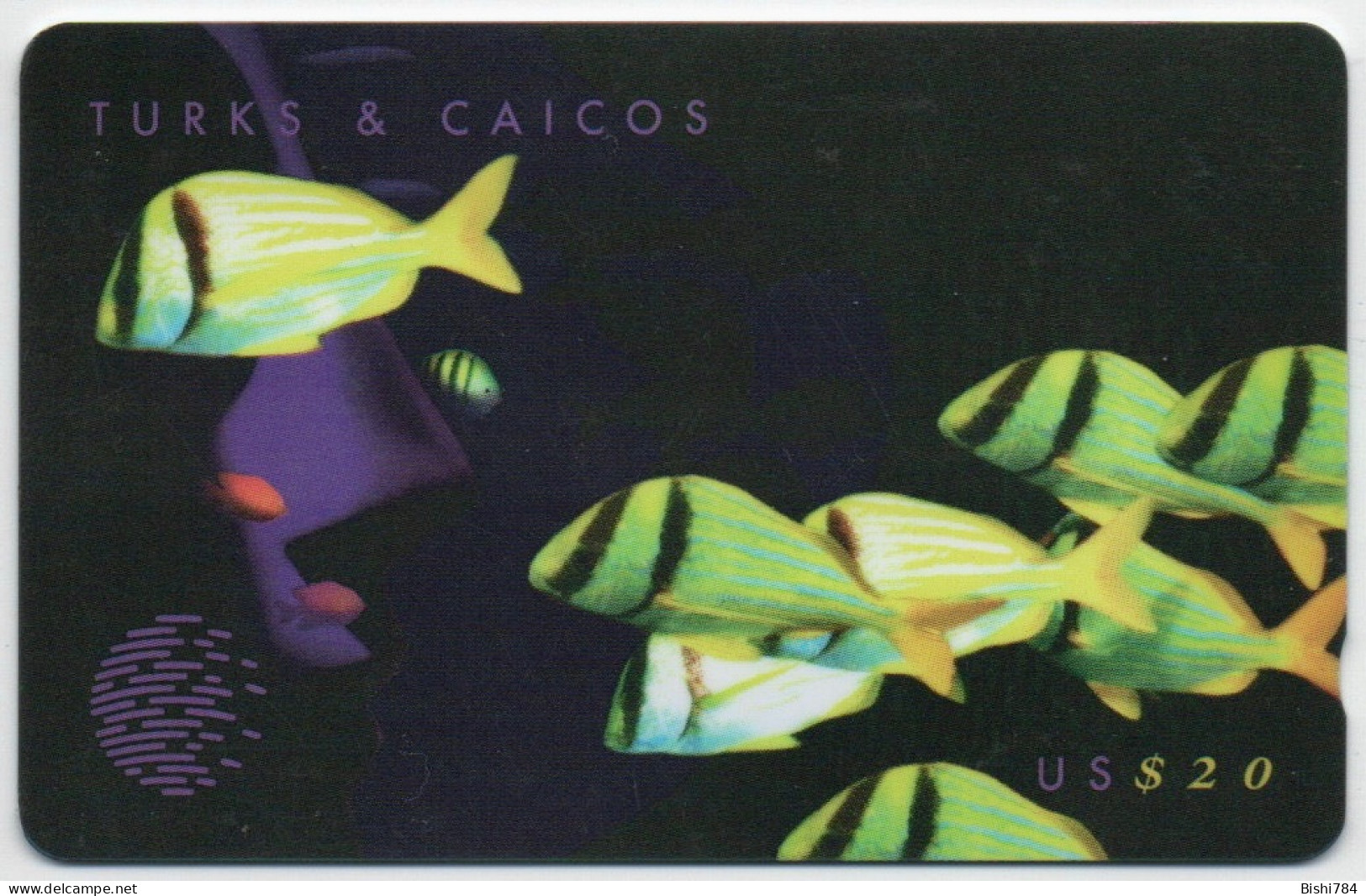 Turks & Caicos - Yellow Fishes (Puzzle 3/3) - 158CTCC - Turcas Y Caicos (Islas)