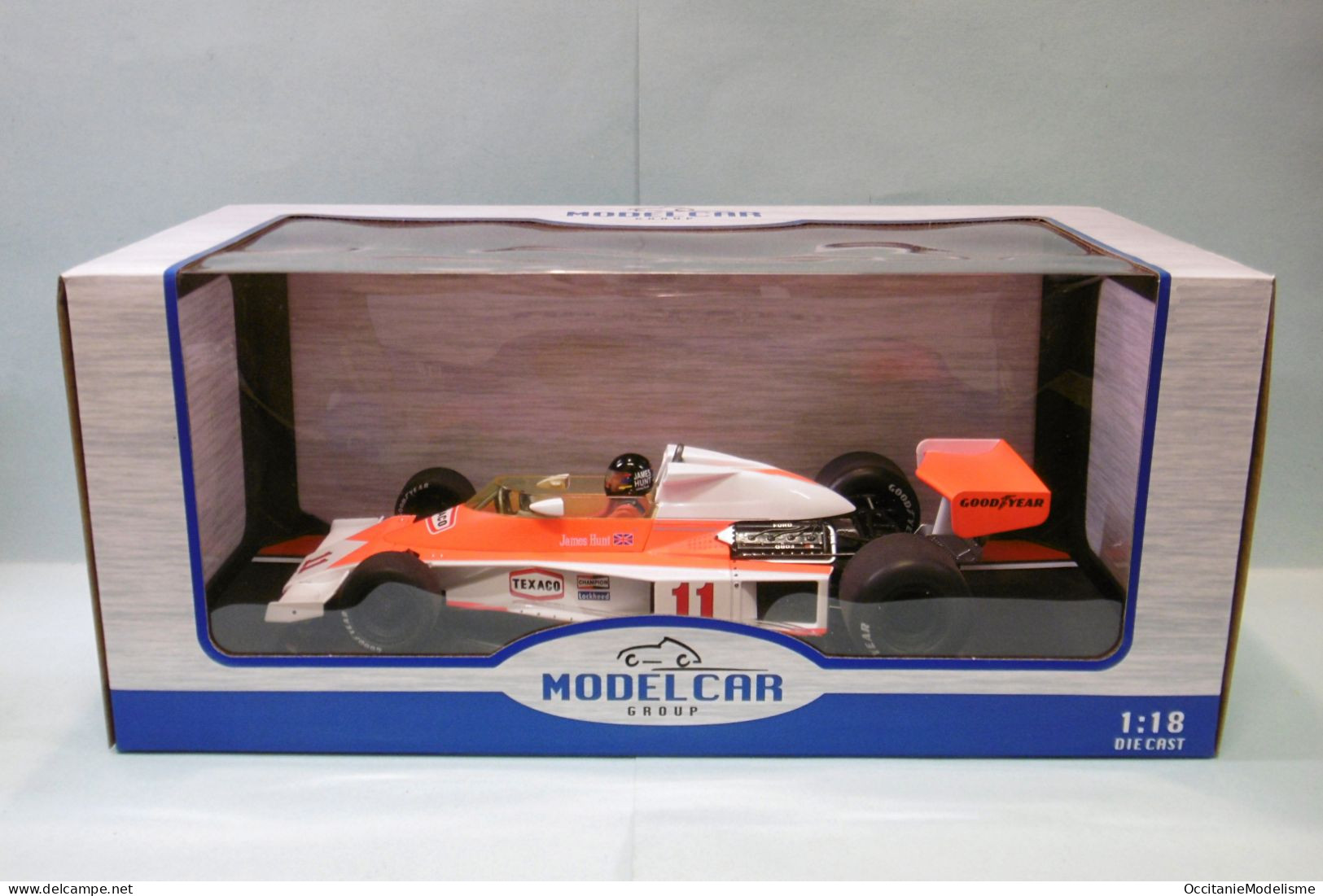 MCG Model Car Group - MCLAREN FORD M23 1ère GP France 1976 J. Hunt F1 Réf. 18612F BO 1/18 - Sonstige & Ohne Zuordnung