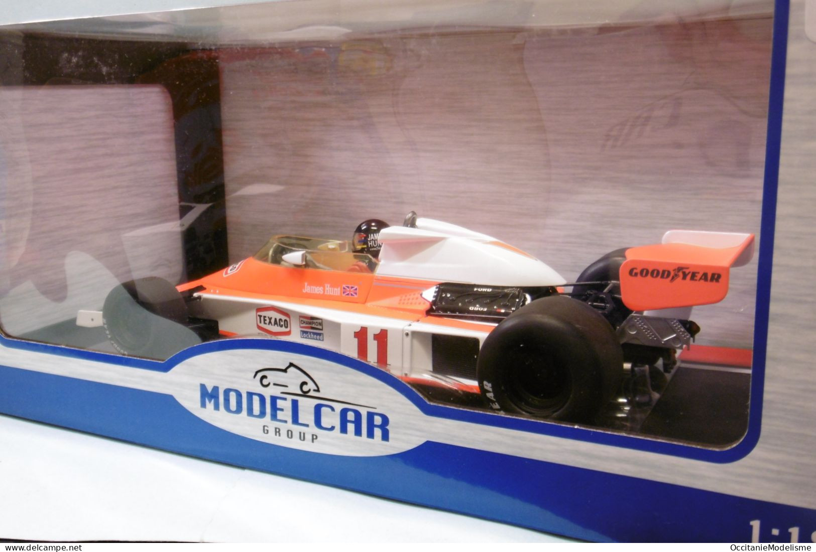 MCG Model Car Group - MCLAREN FORD M23 1ère GP France 1976 J. Hunt F1 Réf. 18612F BO 1/18 - Other & Unclassified