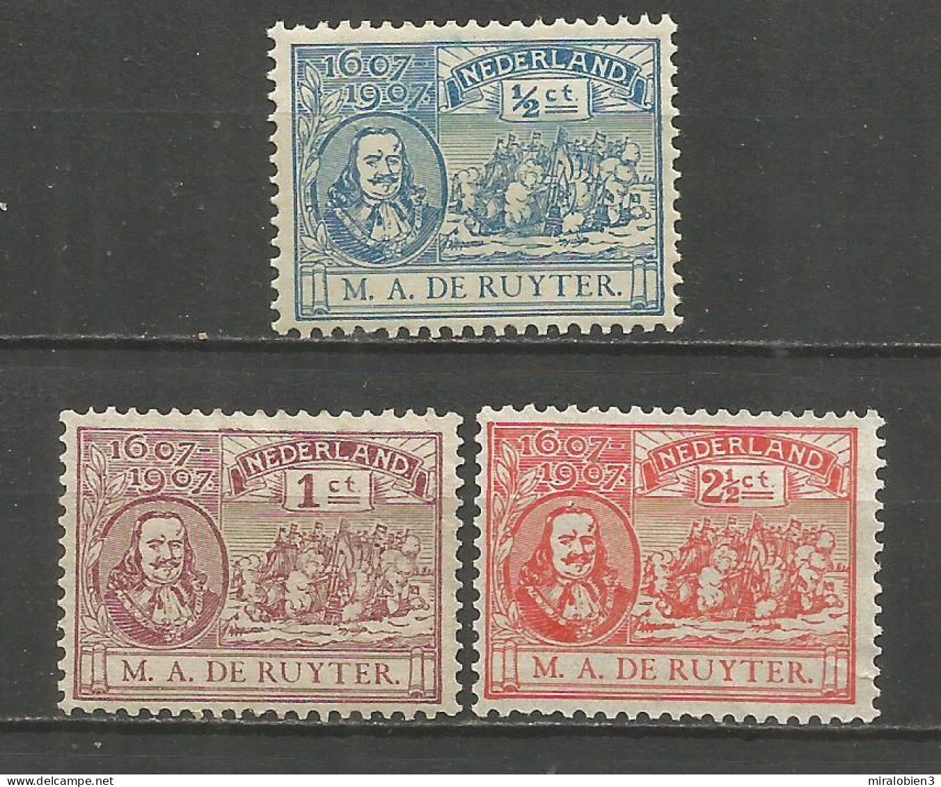 HOLANDA YVERT NUM. 73/75 SERIE COMPLETA NUEVA SIN GOMA - Unused Stamps