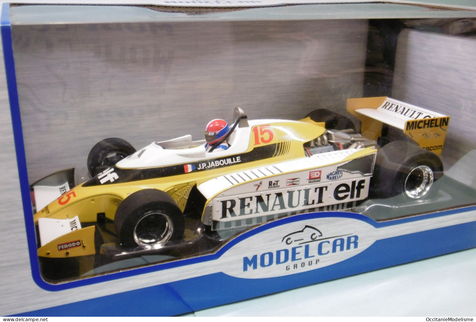 MCG Model Car Group - RENAULT RS10 #15 1ère GP France 1979 J.P. Jabouille F1 Réf. 18616F BO 1/18 - Altri & Non Classificati