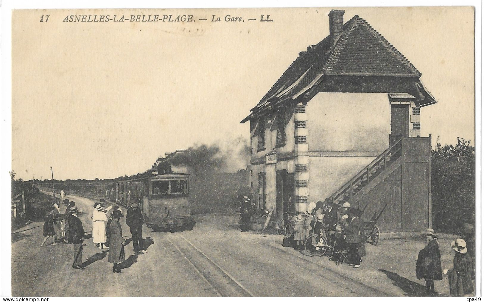 14    ASNELLES - LA - BELLE - PLAGE   LA   GARE - Autres & Non Classés