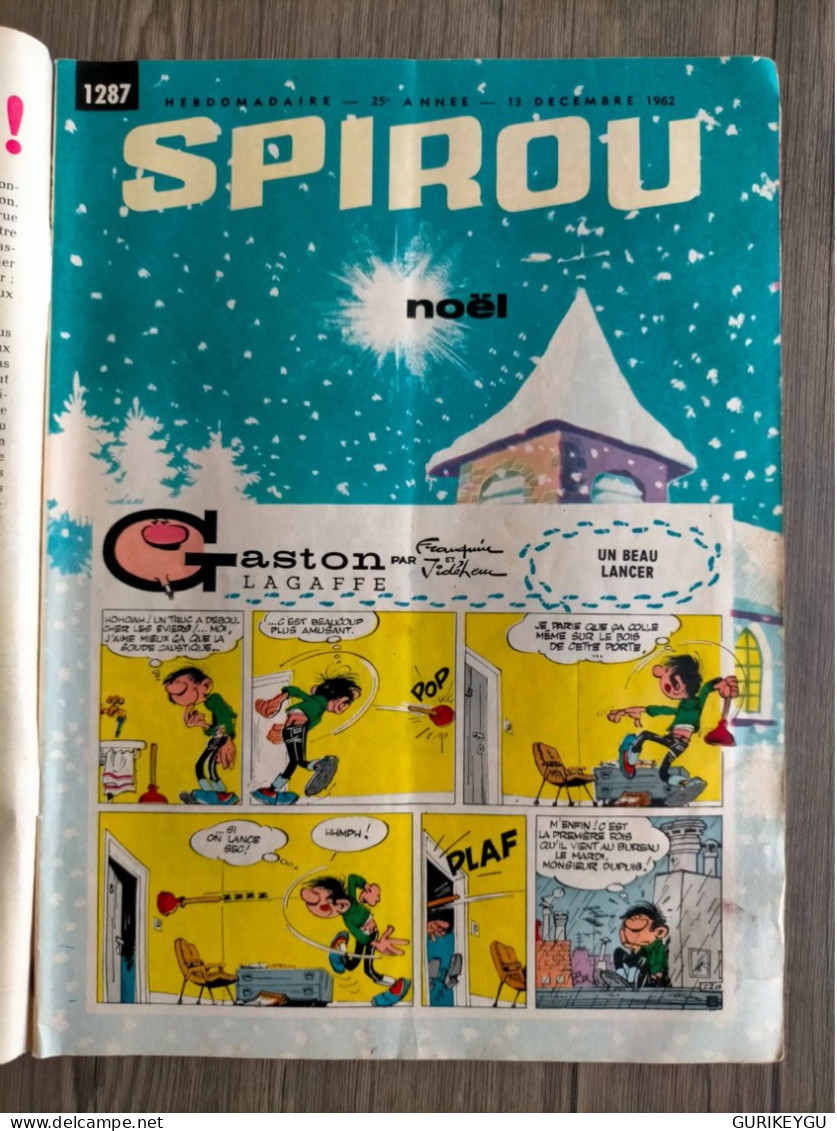 BD SPIROU N° 1287 NOEL 13/12/1962 LUCKY LUKE RIBAMBELLE ROBA + Maxi Récit MITACQ - Spirou Et Fantasio