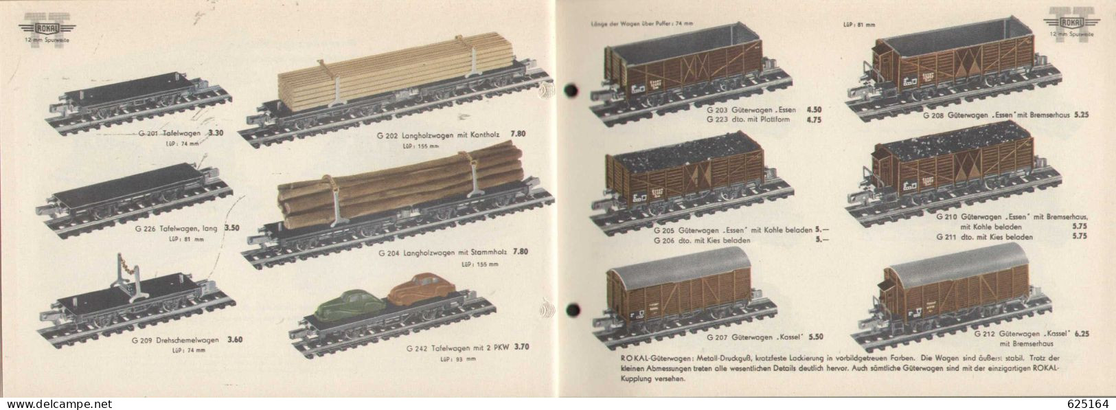 Catalogue Rokal 1958 Modellbahn-Katalog Spur TT 1:120 12 Mm - Allemand