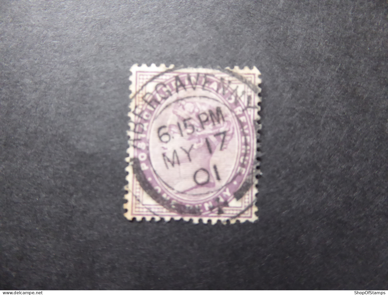 GREAT BRITAIN SG 174 One Penny 1881 Postmark  ABERGAVENNY 1901  - Ohne Zuordnung