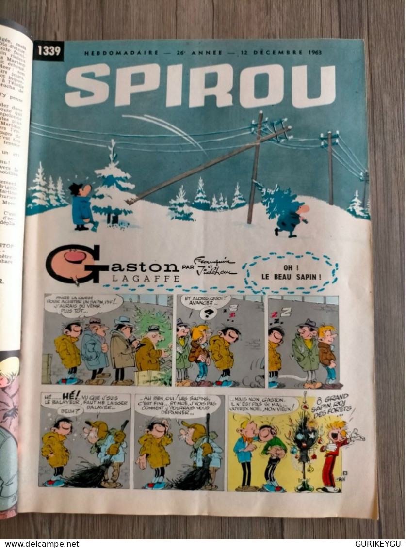 BD SPIROU N° 1354 + Suppléments Les Schtroumpfs 26/03/1964 - Spirou Et Fantasio
