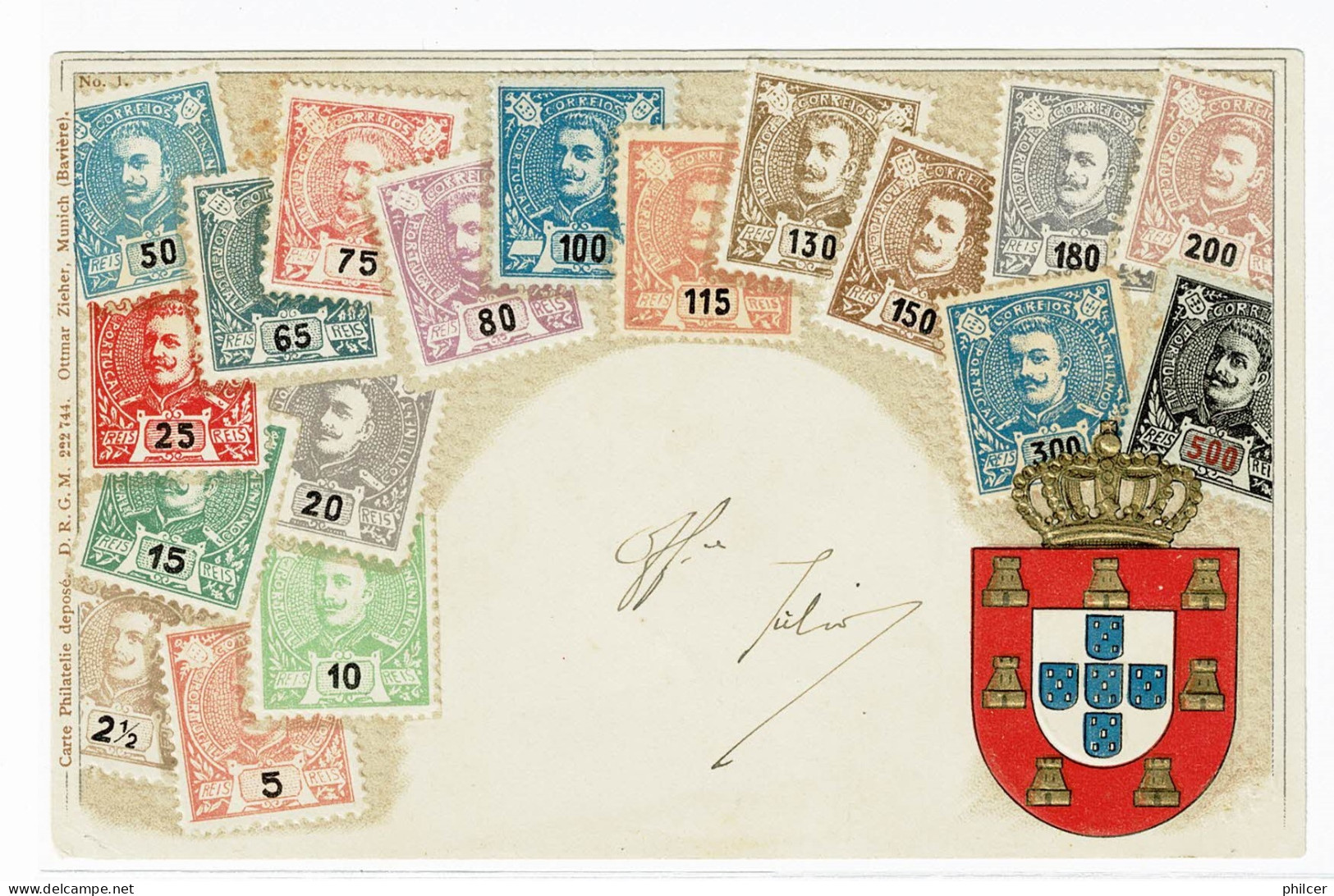 Portugal, 1895, Bilhete Postal - Briefe U. Dokumente