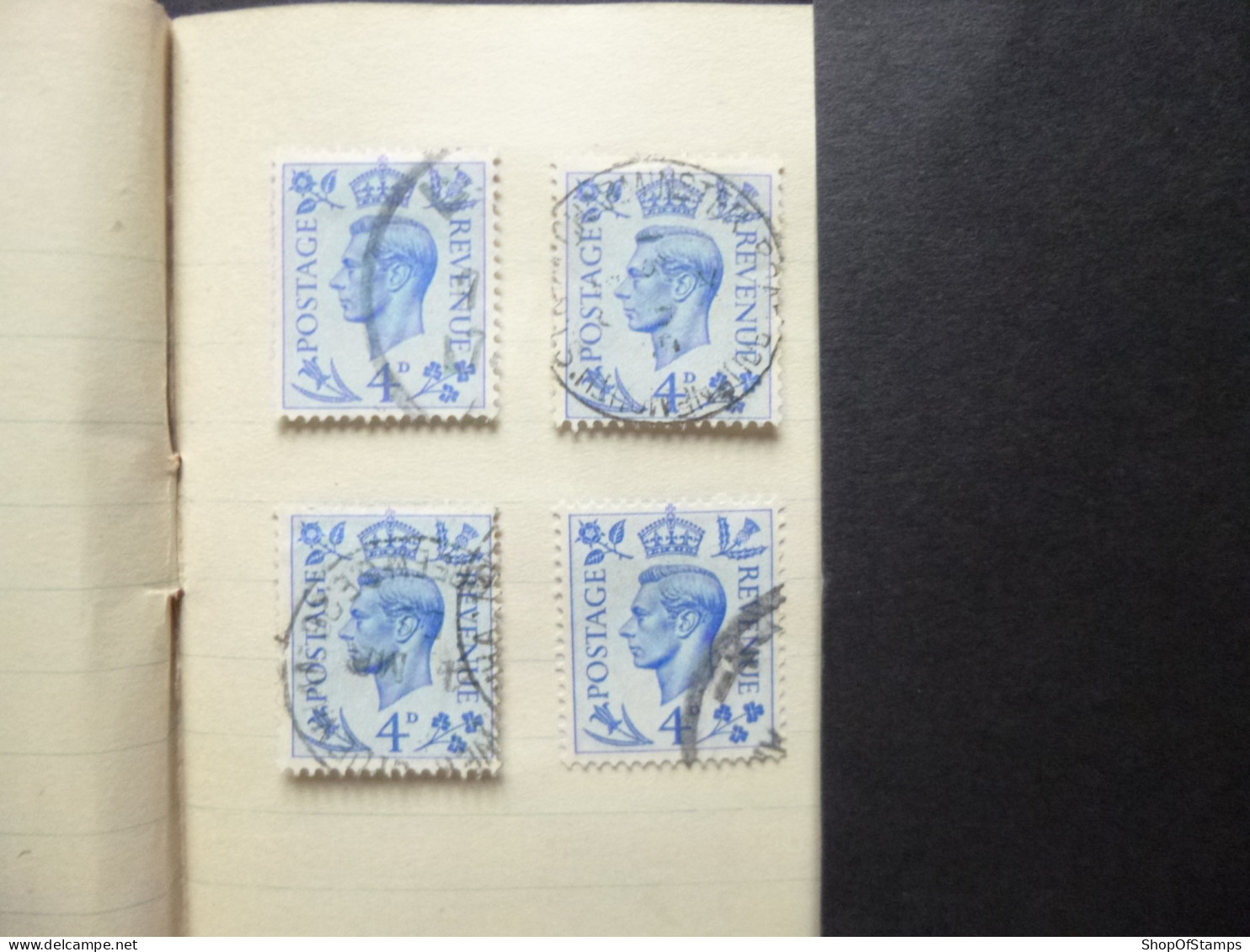 GREAT BRITAIN SG 508 4 Stamps - ....-1951 Vor Elizabeth II.