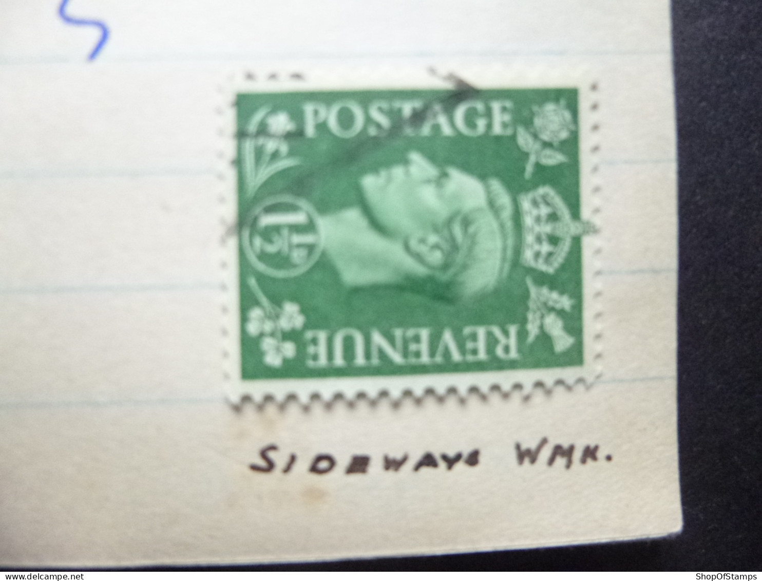 GREAT BRITAIN SG 505a Sideway WMK - ....-1951 Vor Elizabeth II.