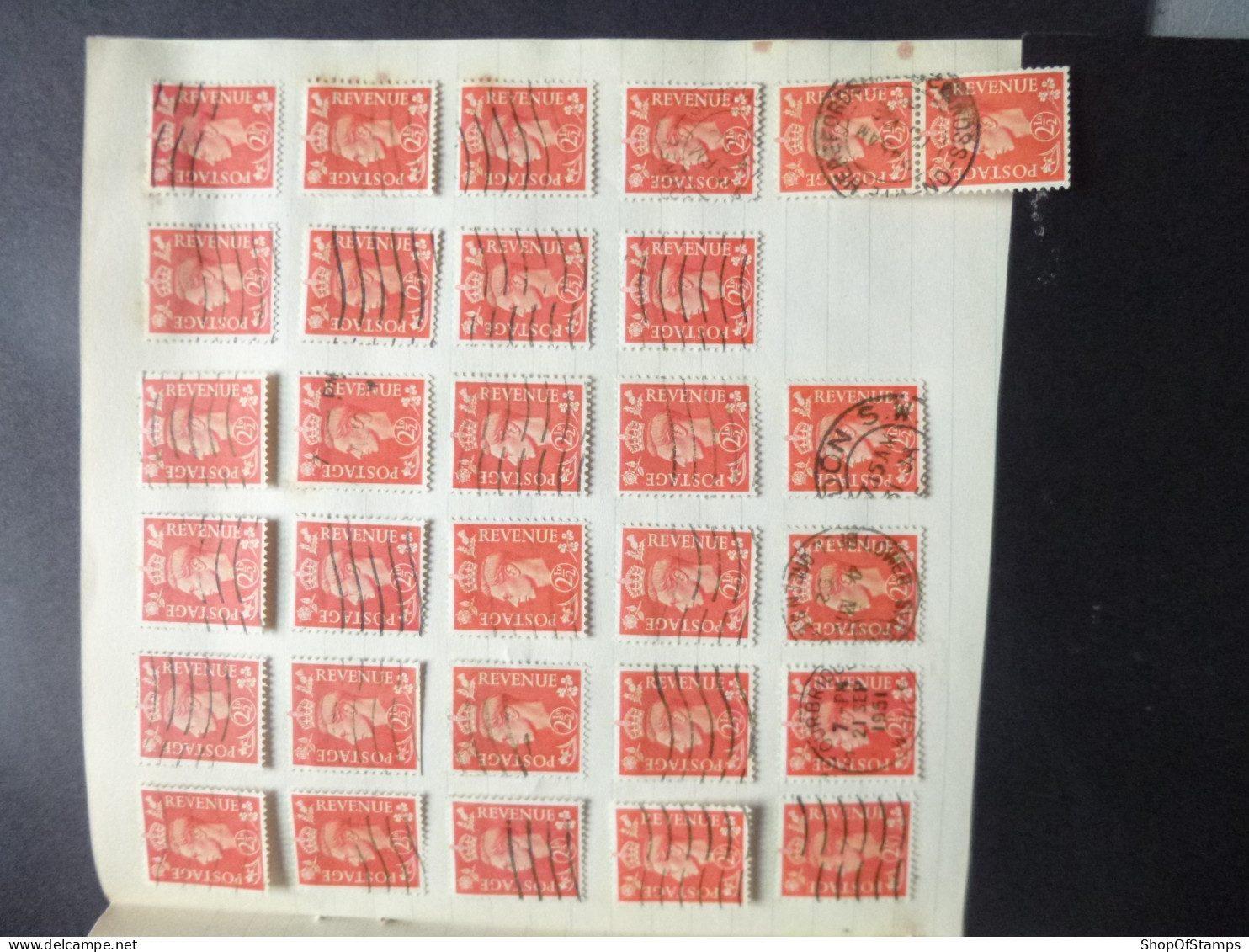 GREAT BRITAIN SG 507 30 Fine Used Stamps - ....-1951 Vor Elizabeth II.