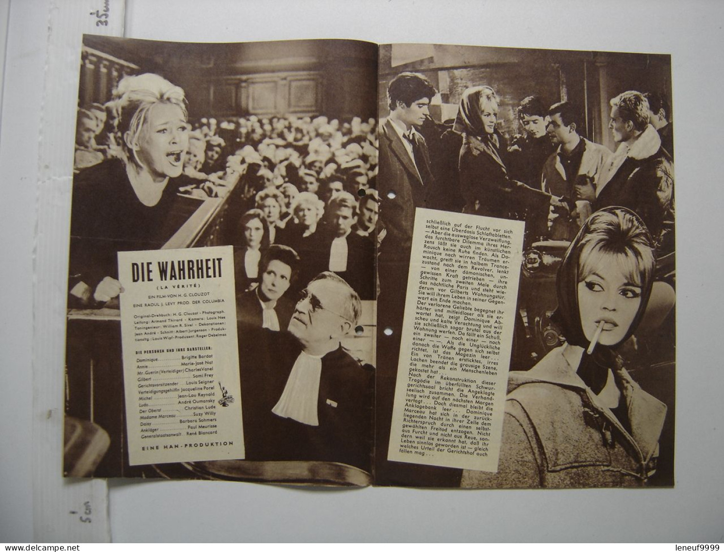 Illustrierte Film-Bühne La Verite Brigitte Bardot - Magazines