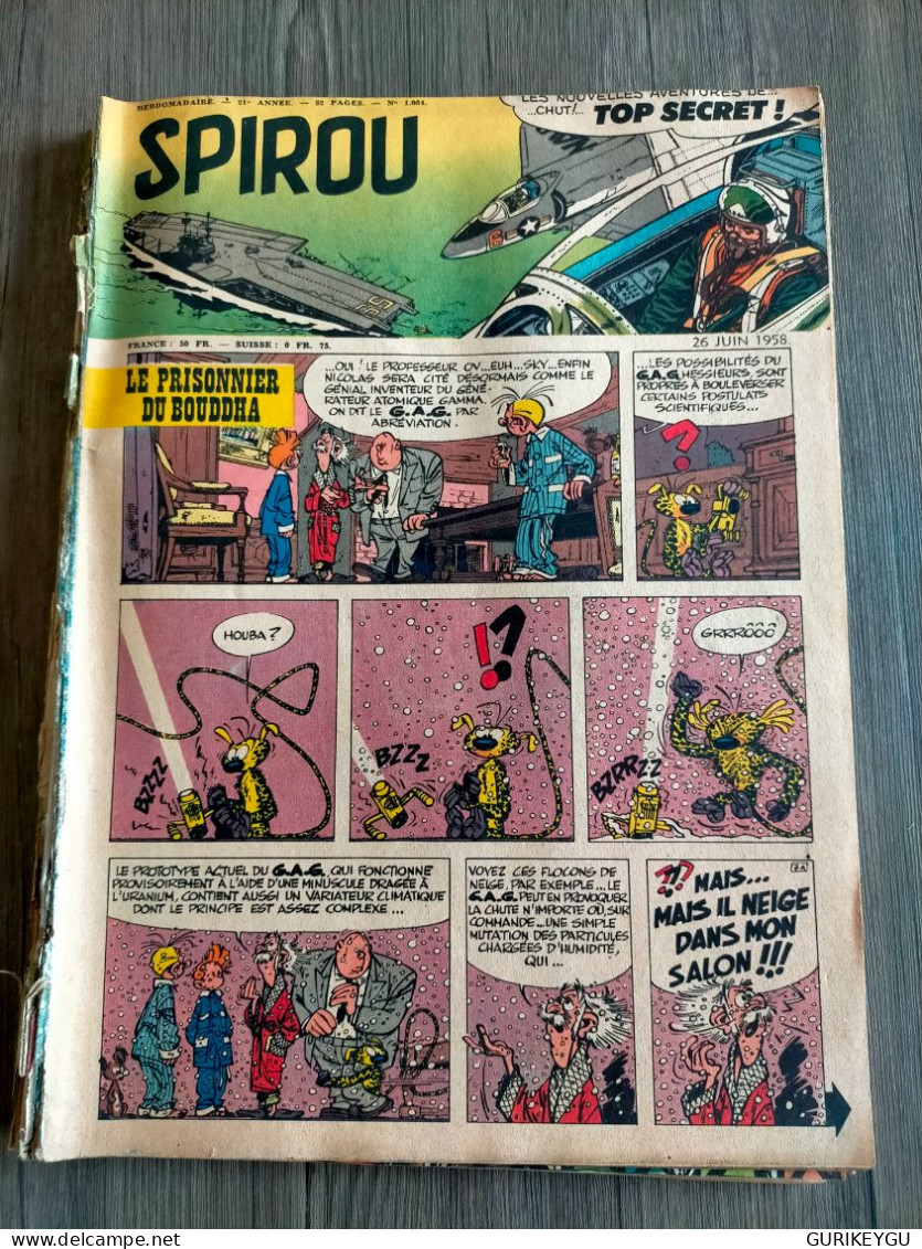 BD SPIROU N° 1054.1055.1056.1057.1058  De 1958  Vient D'un Album Reliure - Spirou Et Fantasio