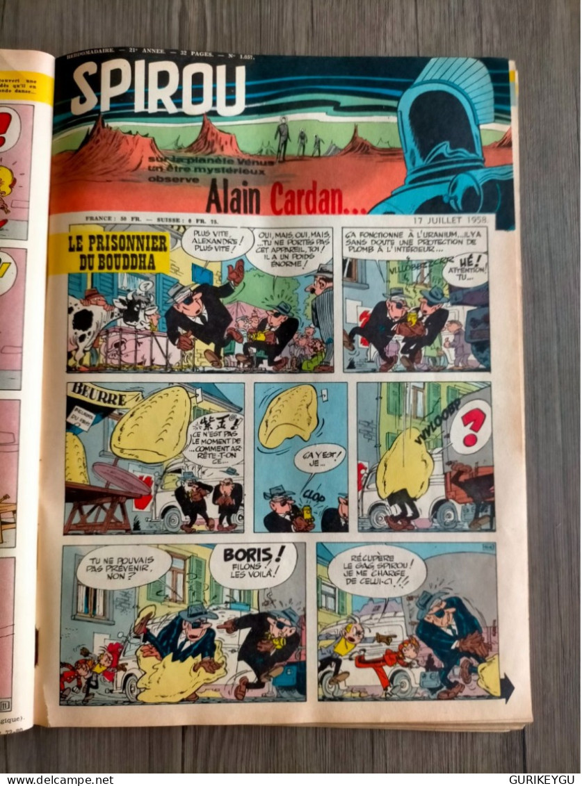 BD SPIROU N° 1054.1055.1056.1057.1058  De 1958  Vient D'un Album Reliure - Spirou Et Fantasio