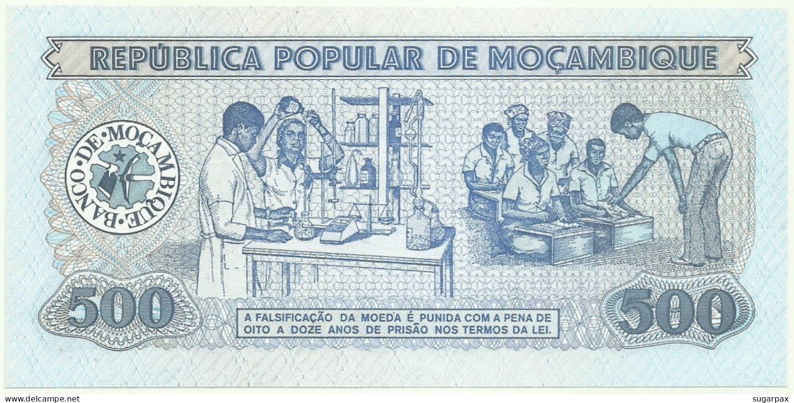 Mozambique - 500 Meticais - 16.06.1980 - Unc. - P 127 - Serie AA - Mozambique