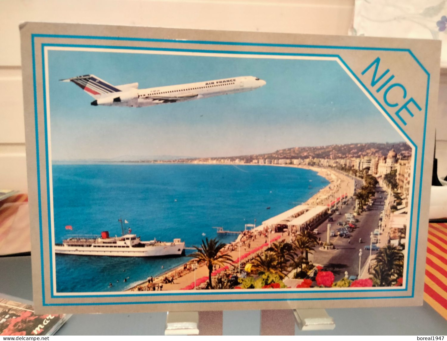 FRANCE. NICE. PROMENADE-DES-ANGLAIS.  AVION. BATEAU - Transport Aérien - Aéroport