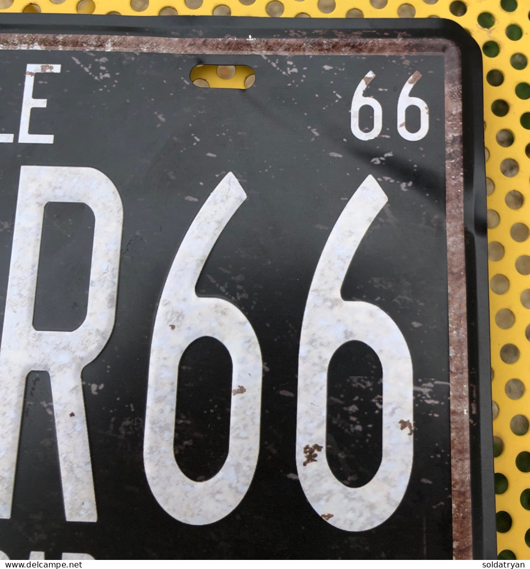 PLAQUE AUTO USA ROUTE 66 IMMATRICULATION LICENSE PLATE BALD EAGLE - Number Plates