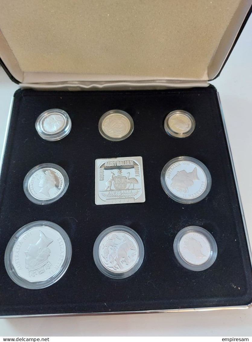 AUSTRALIA - 1991 - 25TH Anniv. Of Decimal Currency- Masterpieces In Silver - Sets Sin Usar &  Sets De Prueba